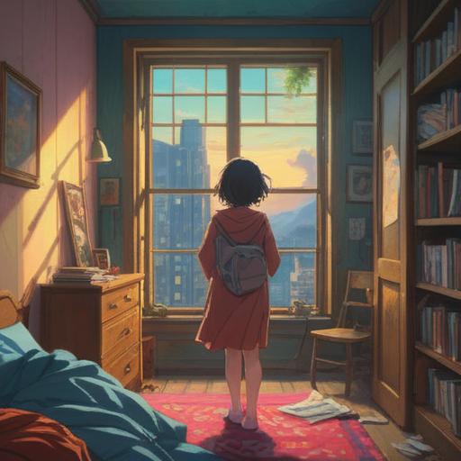 A serene scene depicting a person gently holding a piece of clothing belonging to a deceased loved one, soft light filtering through a window, ethereal glow, subtle hints of spiritual symbols in the background, reflective expression on the person's face, calming atmosphere, a sense of connection beyond life, warm and inviting colors, 4k