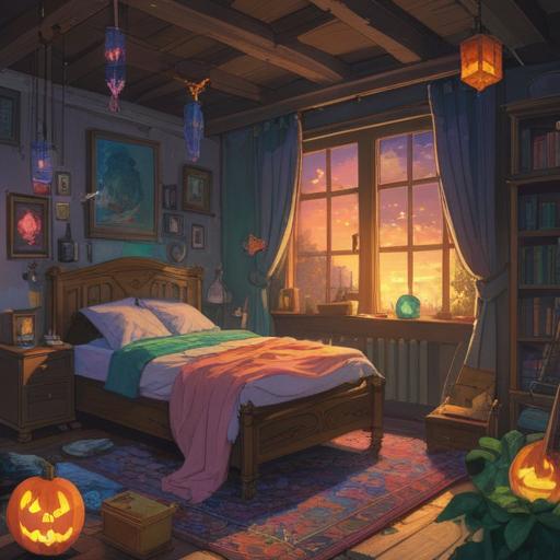 A serene composition depicting the personal belongings of a deceased loved one, softly lit environment, symbolizing connection and remembrance, ethereal presence, gentle aura surrounding the objects, warm colors reflecting peace and nostalgia, thoughtful arrangement, intimate atmosphere, emotional impact, 4k