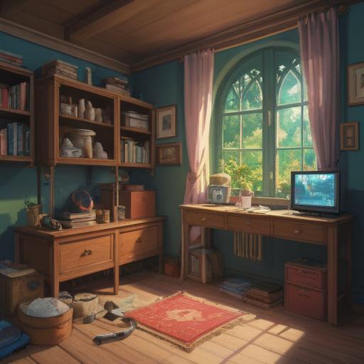 A serene still life composition, personal belongings of a deceased loved one, meaningful mementos, soft natural light, warm emotional undertones, a vintage photograph, a favorite book, a cherished piece of jewelry, symbols of memories, tranquil atmosphere, 4k