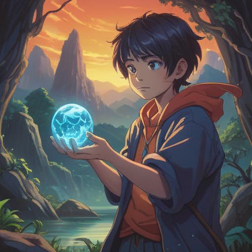 A serene and mystical scene, a person holding a lucky stone, soft glowing light emanating from the stone, surrounded by ethereal wisps, a gentle breeze flowing through a tranquil landscape, hints of a fading sunset, emotional expressions of longing and connection, 4k