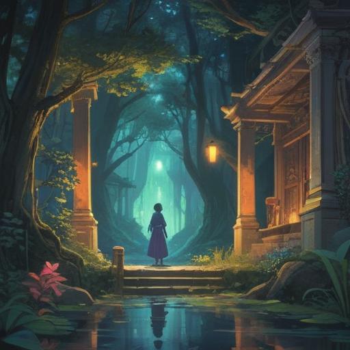 A serene and ethereal scene, soft glowing lights representing spiritual signs, a figure gazing thoughtfully into the distance, subtle hints of nature like fluttering butterflies and blooming flowers, a gentle breeze suggested by swaying grass, a sense of connection and reflection, spiritual energy radiating softly, peaceful atmosphere, 4k