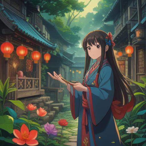 A vibrant and uplifting scene depicting a person performing positive actions to attract good fortune, surrounded by symbols of luck like four-leaf clovers and shooting stars, bright sunshine illuminating the atmosphere, a joyful expression on the person's face, diverse plants flourishing around, encouraging a sense of hope and positivity, 4k