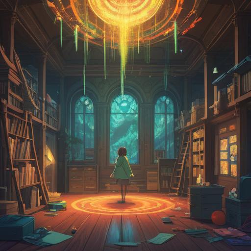 A serene illustration depicting the desire to declutter, representing spiritual growth and transformation, bright rays of light illuminating an organized space, calming colors, harmonious balance between chaos and order, visual metaphors of renewal and freedom, 4k