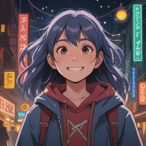 A serene and mystical illustration, a person with a prominent dimples smiling gently, surrounded by ethereal lights, soft glimmers of energy, symbolizing spiritual awareness, peaceful nature setting, lush greenery, harmonious atmosphere, deep connection with the universe, 4k