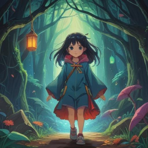 A vivid illustration capturing a transformative encounter, bright colors, expressive emotions, dynamic character interactions, an enchanting environment, contrasting elements representing personal growth, warm light illuminating the scene, relatable characters, 4k