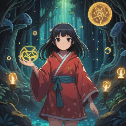 A mystical scene depicting spiritual signs to be aware of when being liked by peculiar people, ethereal glow, intricate symbols in the background, a curious character observing the signs, a blend of surreal elements, vibrant colors, dreamlike atmosphere, rich details, enchanting surroundings