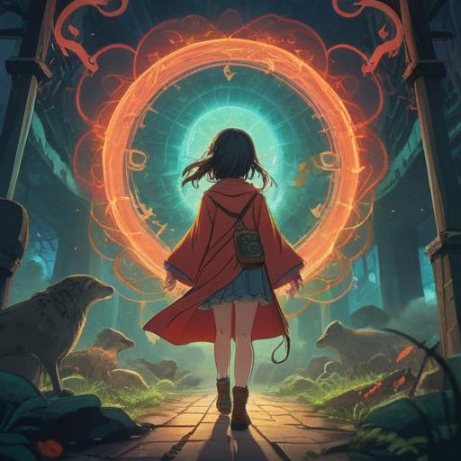 A mystical scene depicting various unusual signs that signify when strange people approach, ethereal symbols glowing in the air, a figure looking cautious, surrounded by vibrant energy, mysterious colors and textures, enchanting atmosphere, dreamy forest background, intriguing shadows and light interactions, 4k