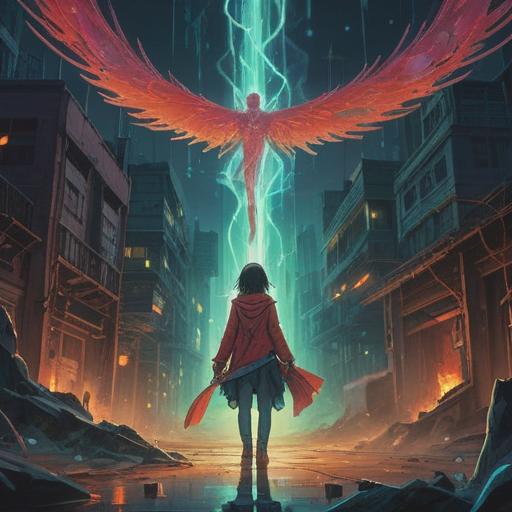 A spiritual illustration depicting the struggle of wanting to break free yet feeling unable, a figure standing at a crossroads, surrounded by ethereal light, symbolic chains representing attachment, a misty background evoking emotion, contrasting dark and light elements, representing conflict and hope, dreamlike atmosphere, 4k