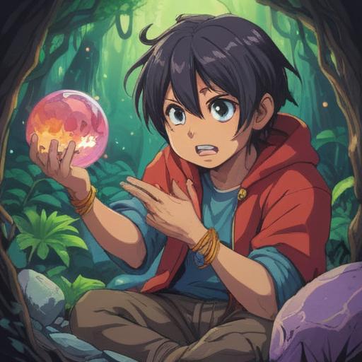 A poignant illustration of a person holding a lucky stone, symbolizing their internal struggle of wanting to break free but feeling tethered by emotional ties, a somber yet hopeful expression on their face, a blurred background depicting a sunset, contrasting light and shadow, intricate details on the stone, gentle textures, reflecting deep emotions, 4k