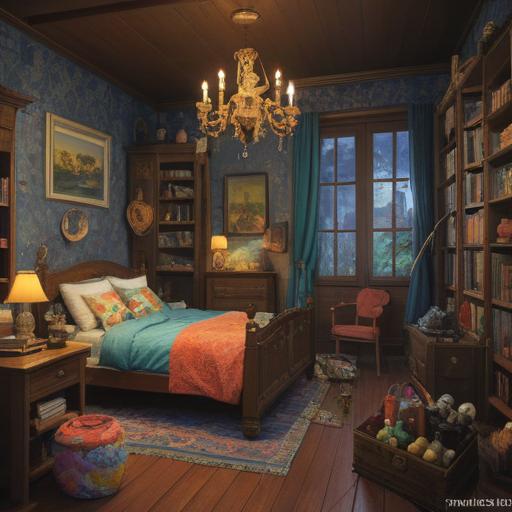 Enhancing life with a budgerigar, cozy living space, colorful toys and accessories, happy moments together, vibrant decor, a soft perch by the window, playful interaction, warm atmosphere, joyful companionship, detailed background, 4k