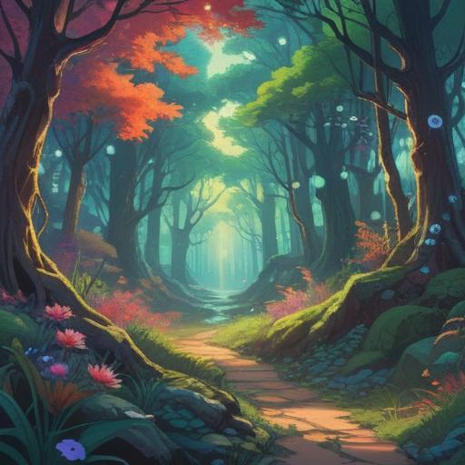 A mystical landscape capturing the essence of spiritual signs during a change in atmosphere, ethereal light filtering through trees, subtle symbols in the air, a figure meditating amidst nature, a sense of transformation and awareness, vibrant colors expressing energy shifts, tranquil yet powerful ambiance, enchanting details, 4k