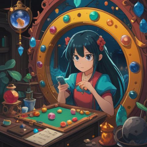 A vibrant scene depicting a collection of lucky items that evoke material desires, including sparkling gemstones, elegant accessories, and enchanting trinkets, surrounded by soft glows and magical sparkles, inviting atmosphere, rich colors, whimsical arrangement, captivating details, 4k