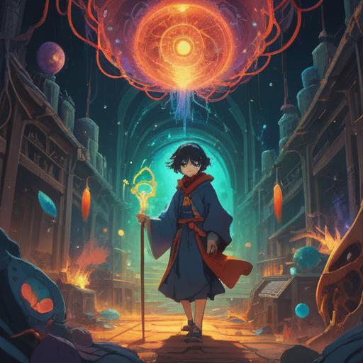 A surreal illustration depicting a person surrounded by enticing material objects, glowing aura representing spiritual signs, symbols of desire manifesting around them, contrasting feelings of longing and caution, dreamlike atmosphere, vibrant colors, ethereal lighting, 4k