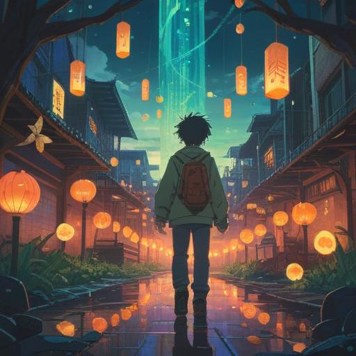 A serene and contemplative scene, a person standing at a crossroads, surrounded by floating symbols representing memory and awareness, ethereal light gently illuminating the surroundings, a misty forest in the background, nature's harmony, subtle indications of spiritual signs, emotional expression of contemplation and awareness, 4k