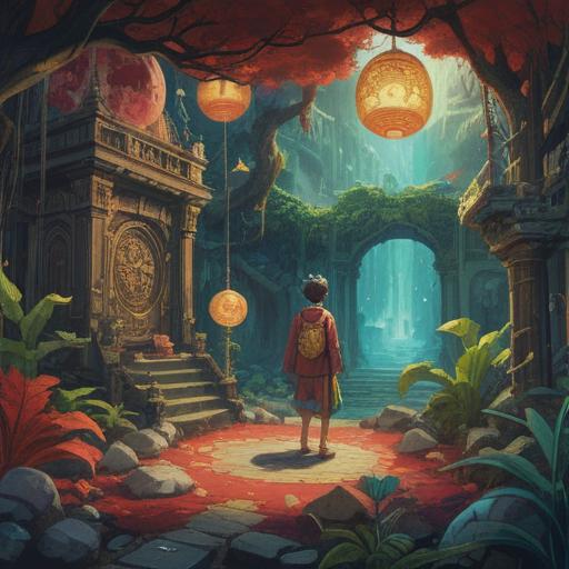 A surreal illustration depicting the clash between materialistic values and spiritual enlightenment, vibrant juxtaposition of luxury items and ethereal symbols, a person meditating amid a cityscape filled with gold and opulence, radiant light breaking through the clouds, a sense of inner peace contrasted with external chaos, artistic depth, 4k resolution