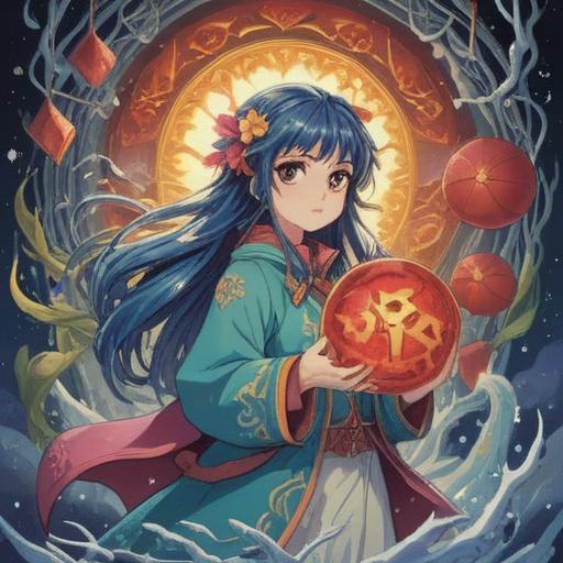 A whimsical illustration of a lucky charm that symbolizes stagnation, featuring an ornate charm with intricate details, surrounded by a seemingly frozen clock, vibrant colors, an aura of magic, a serene yet puzzling atmosphere, subtle hints of frustration and hope, stylized elements representing time and progress, 4k