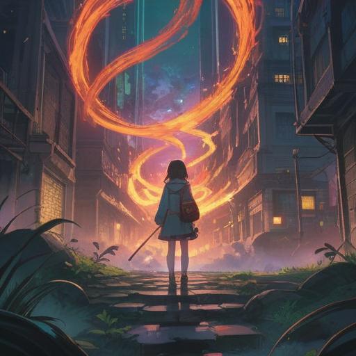 A serene and mystical illustration, a person standing at a crossroads, surrounded by ethereal light, symbols of uncertainty and guidance in the air, soft celestial backdrop, vibrant colors blending harmoniously, a sense of exploration and self-discovery, intricate details in nature surrounding the scene, 4k