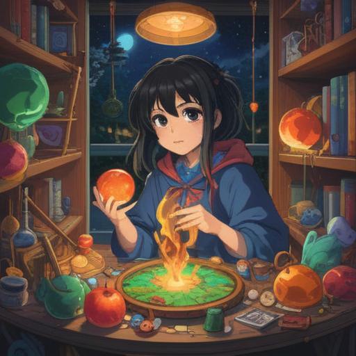 A vibrant illustration depicting the energy of luck being drawn in through objects, colorful charms sparkling with light, various lucky items like four-leaf clovers and coins surrounded by a glowing aura, whimsical atmosphere, intricate details capturing the essence of fortune, enchanting scenery, 4k