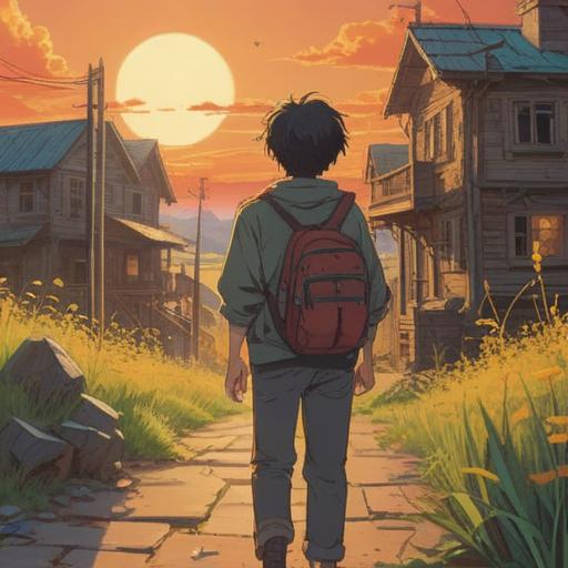 A reflective scene depicting a person looking back on a day when they dropped something important, thoughtful expression, subtle emotions, warm sunlight filtering through trees, a path leading forward symbolizing new steps, soft blurred background, tranquil atmosphere, journey of growth and introspection, 4k