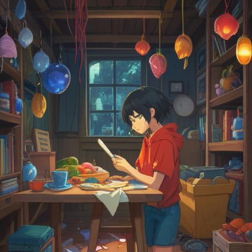 A serene illustration depicting a person inadvertently dropping various items, symbolizing the release of burdens and past attachments, surrounded by glowing orbs representing spiritual growth, soft pastel colors, calming nature background, ethereal atmosphere, peaceful expression, 4k