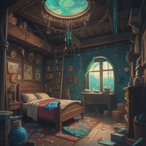 A serene and introspective scene depicting the spiritual significance of frequently losing objects, ethereal energies swirling around scattered belongings, a person in meditation surrounded by floating items symbolizing lost memories, gentle light illuminating the scene, tranquil colors, a sense of letting go and self-discovery, dreamlike atmosphere, 4k