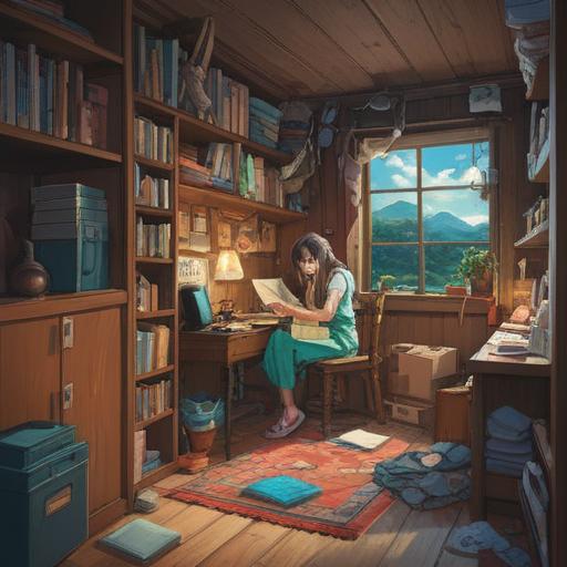 A thoughtful illustration representing mental preparation to avoid losing belongings, a serene setting with a calm individual organizing their items, surrounded by reminders and checklists, a warm and inviting atmosphere, emphasis on mindfulness and organization, subtle colors, peaceful expression, symbolizing clarity and focus, 4k