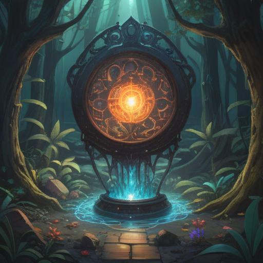 A serene and mystical scene depicting the concept of losing or breaking objects as a spiritual sign, ethereal light illuminating a broken item, surrounding nature reflecting tranquility, symbolic representations of transformation and renewal, gentle colors, emotive textures, harmonious and contemplative atmosphere, 4k