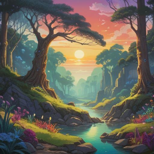 A serene landscape depicting the positive spiritual signs of material energy, vibrant aura surrounding objects, gentle flowing light, nature intertwined with spirituality, symbols of harmony and balance, ethereal atmosphere, soft glowing orbs, uplifting energy, 4k