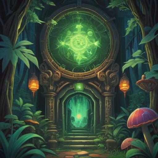 A vibrant illustration of a magical lucky item radiating energy, surrounded by lush greenery and sparkling light, showcasing its transformative power, intricate details of the item, a sense of hope and positivity, dynamic composition, bright and uplifting colors, ethereal atmosphere, fantasy elements, 4k