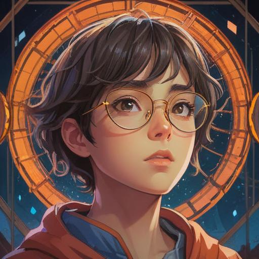 A broken pair of glasses symbolizing spiritual signs, ethereal light surrounding the glasses, abstract representations of clarity and vision, emotional expressions of concern and enlightenment, a serene background blending nature and spirituality, mystical elements like glowing orbs and soft auras, 4k