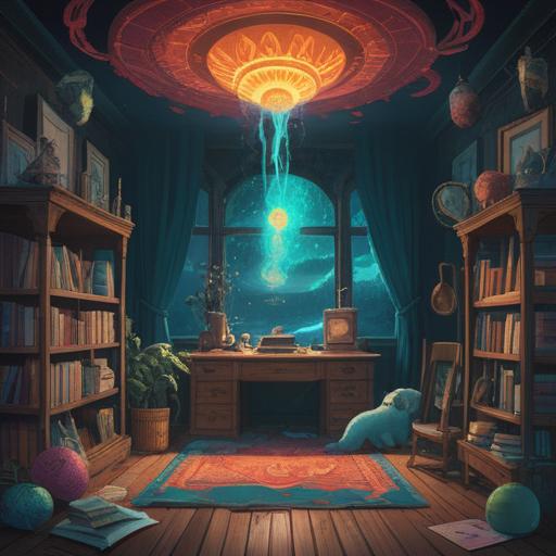 A mystical scene depicting the phenomenon of vanishing objects, ethereal glow surrounding the disappearing items, symbolic representation of spiritual significance, subtle energy waves emanating from the void, tranquil atmosphere filled with soft light, impression of transformation and transcendence, nature-inspired elements blending into the scene, 4k