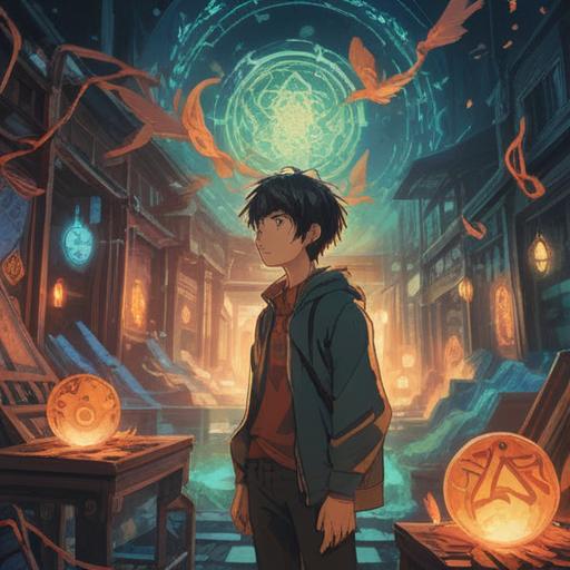 A person facing an annoying individual, surrounded by glowing spiritual symbols, tension in the air, calming colors, ethereal light, reflective expressions, signs of inner strength, aura of resilience, peaceful yet confrontational atmosphere, emotional guidance, 4k