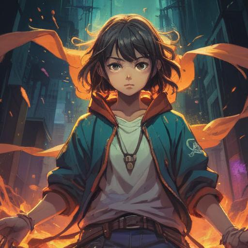 A symbolic illustration depicting a person wearing torn clothes, surrounded by an ethereal glow, representing liberation and spiritual growth, vibrant colors, dynamic energy flow, nature elements incorporating light, emerging from shadows, peaceful expression, transformative journey, 4k