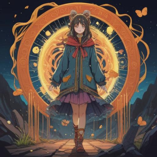 A whimsical illustration of a lucky item, a tattered piece of clothing floating in the air, sparkling with magical energy, surrounded by a glowing aura, vibrant colors, enchanting forest background, playful atmosphere, capturing the essence of fortune, beautifully detailed, 4k