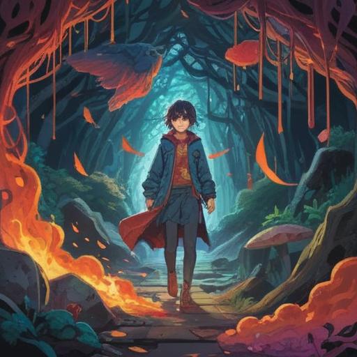 A surreal illustration depicting the urge to discard clothes, symbolic elements representing spiritual signs, vibrant colors illustrating inner turmoil, a character hesitating before a pile of discarded garments, ethereal light illuminating the scene, abstract patterns reflecting thoughts and emotions, a dreamy atmosphere, 4k