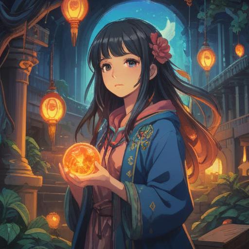 A mystical scene depicting a person surrounded by ethereal symbols, vibrant clothing reflecting personal style changes, a serene environment with soft light, various spiritual signs such as butterflies and feathers, a sense of transformation and introspection, magical ambiance, 4k