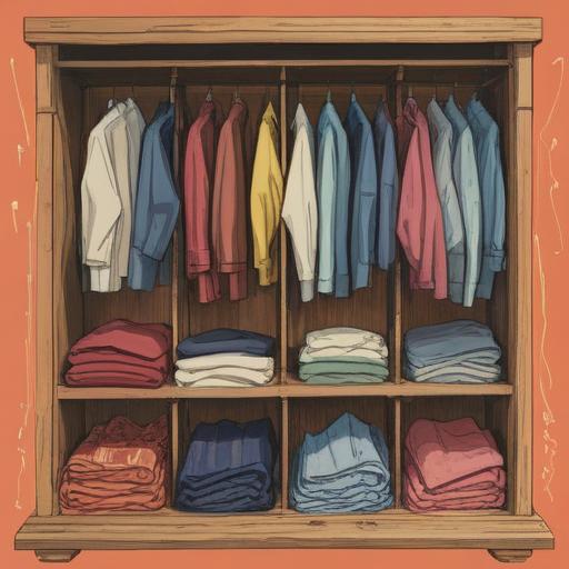 A detailed infographic illustrating various clothing maintenance methods, showcasing before and after images of different fabric types, visual guides for proper washing and drying techniques, tips for fabric care and storage, engaging and informative layout, bright colors, easy-to-read text, emphasizing the importance of clothing care during changing fashion preferences