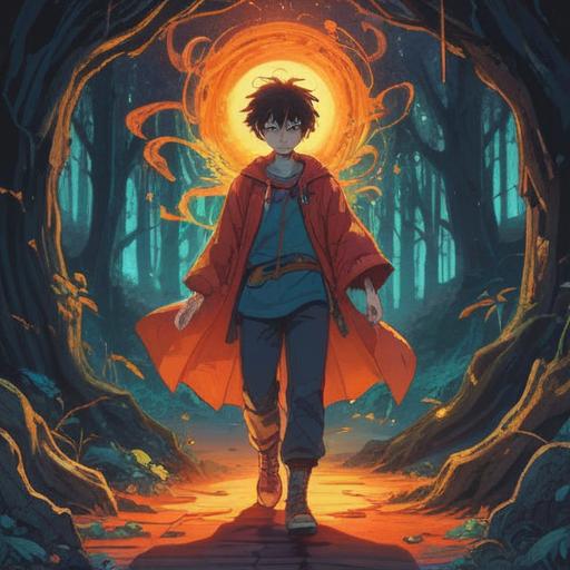 A spiritual illustration depicting a person feeling the urge to seek attention-grabbing clothing, vibrant colors, ethereal glow, symbolic elements representing self-expression, fashion magazine pages floating around, soft light illuminating the scene, serene facial expression, mystical aura, 4k