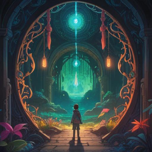 A magical amulet glowing brightly, surrounded by vibrant light, symbolizing new beginnings, intricate patterns on the surface, a serene landscape in the background, inspiring feelings of hope and transformation, enchanting atmosphere, 4k