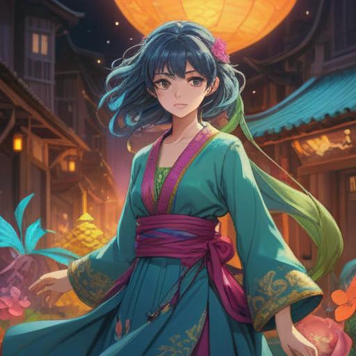 A spiritual representation of the emotion of loving clothes, ethereal atmosphere, vibrant colors flowing around garments, connection between fashion and self-expression, harmonious balance of textures and patterns, soft light illuminating the garments, enchanting background with abstract shapes symbolizing creativity, sense of joy and freedom, 4k