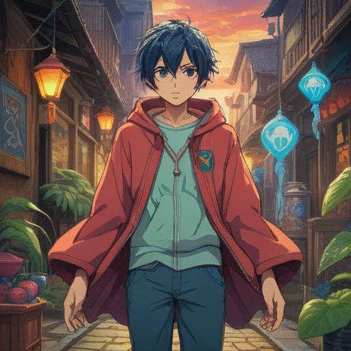 A person wearing their clothes inside out and backwards, embodying a spiritual journey of self-discovery, vibrant colors, symbolic elements representing transformation, serene background with nature, introspective atmosphere, expressive facial expression, 4k