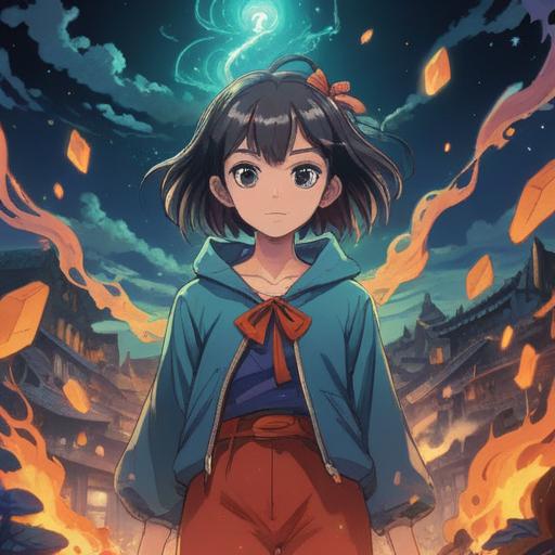 A spiritual illustration depicting a person wearing their clothes backward, symbolic representations of awareness and intuition, subtle glowing auras, ethereal atmosphere, hints of signs and symbols around them, a nature background reflecting tranquility and introspection, warm and inviting colors, mystical elements incorporated into the scene, 4k