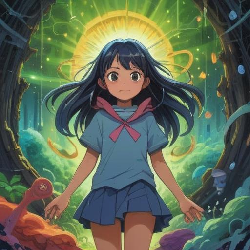 A symbolic illustration depicting the spiritual signs of positivity when clothes get dirty, vibrant colors, abstract representation of energy and transformation, elements of nature intertwined with clothing, optimistic and uplifting atmosphere, mystical light effects, 4k