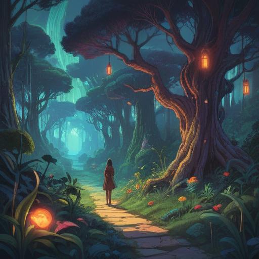 A symbolic representation of infidelity in spirituality, an ethereal landscape with dual paths diverging, mystical symbols floating in the air, a person standing at the crossroads, contemplative expression, contrasting elements of light and darkness, vibrant colors depicting emotional turmoil, 4k