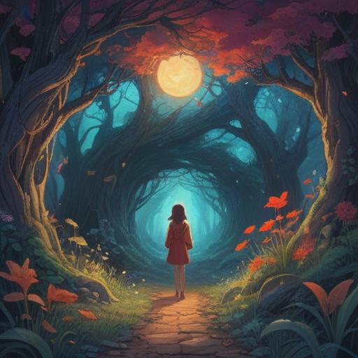 A thought-provoking surreal illustration, symbolic representations of infidelity, harmonious balance between love and self-discovery, ethereal elements like glowing auras and vivid dreams, contrasting emotions depicted through nature, spiritual awakening and enlightenment, intricate details in character expressions, vibrant color palette, 4k