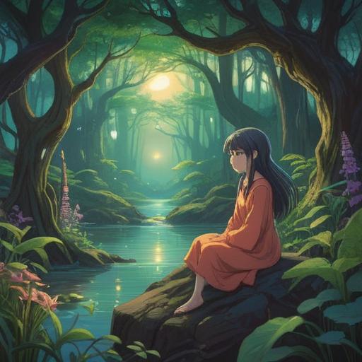 A mystical illustration featuring a serene spirit surrounded by ethereal light, symbolizing hope and guidance, gentle whispers of nature, calming colors, harmonious atmosphere, ancient symbols and motifs, conveying protection and positivity, intricate details, 4k