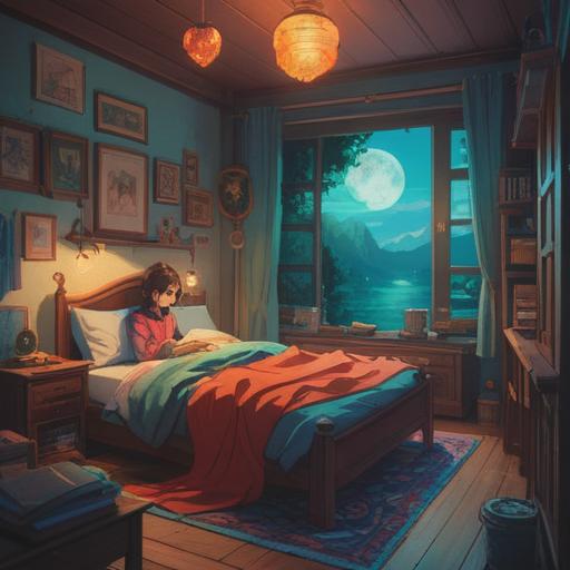 A serene bedroom scene depicting a couple preparing to separate their sleeping arrangements, soft ambient lighting, subtle spiritual symbols in the background, a sense of contemplation, gentle emotions reflected in their expressions, calming colors, meaningful artifacts around the room, nurturing their spiritual connection, harmonious atmosphere, visually representing the importance of communication, 4k