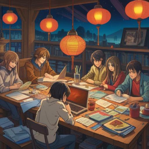 A visually engaging illustration of a diverse group of people collaborating around a large table, various papers and digital devices spread out, showcasing teamwork and information sharing, vibrant colors, dynamic expressions, modern office setting, warm and inviting atmosphere, clear communication theme, 4k