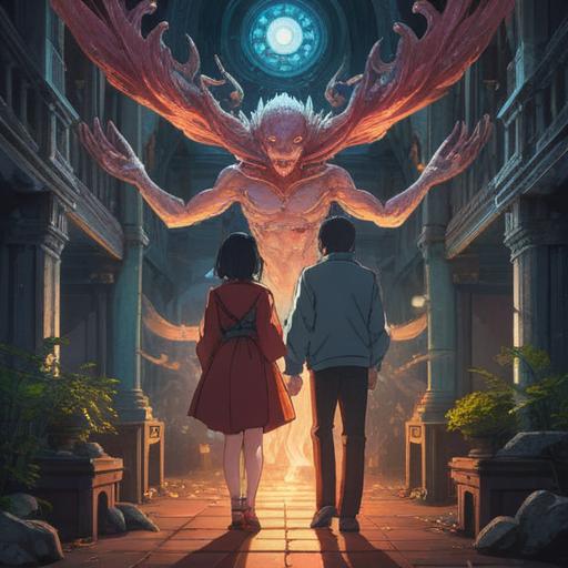 A contemplative scene depicting spiritual signs of body discomfort before starting a relationship, subtle interactions between two figures, one appearing withdrawn and reflective, the other supportive and attentive, gentle aura surrounding them, hints of nature symbols like leaves and light, soft focus on emotional connections, 4k