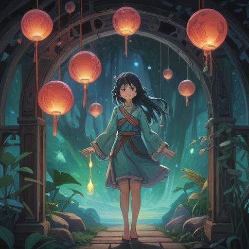 A mystical illustration depicting subtle signs of a relationship needing caution, ethereal atmosphere, soft glowing orbs, a figure receiving a spiritual warning from nature, symbolic elements like butterflies and shadows, serene yet foreboding landscape, intricate details, vivid colors, 4k